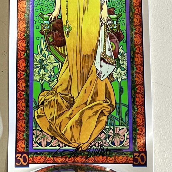 MINT/NM Widespread Panic 30th Anniversary Art Handbill Signed Bob Masse, 7” x 3” - Picture 4 of 4